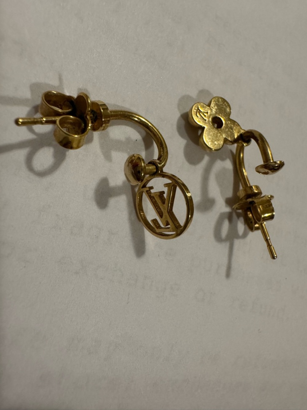 Authentic LV Louis Vuitton Blooming Earrings m64859 - Picture 10 of 12